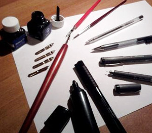 CHINA, INCHIOSTRO E PENNE