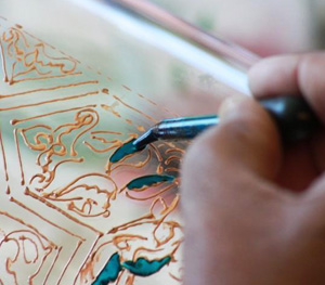 PITTURA SU VETRO/STOFFA